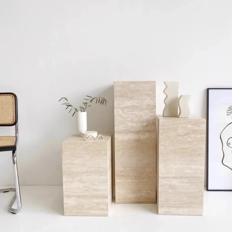 few corners of the sofa in the living room, small coffee table, a square travertine column ornament, base display stand
few corners of the sofa in the living room, small coffee table, a square travertine column ornament, base display stand