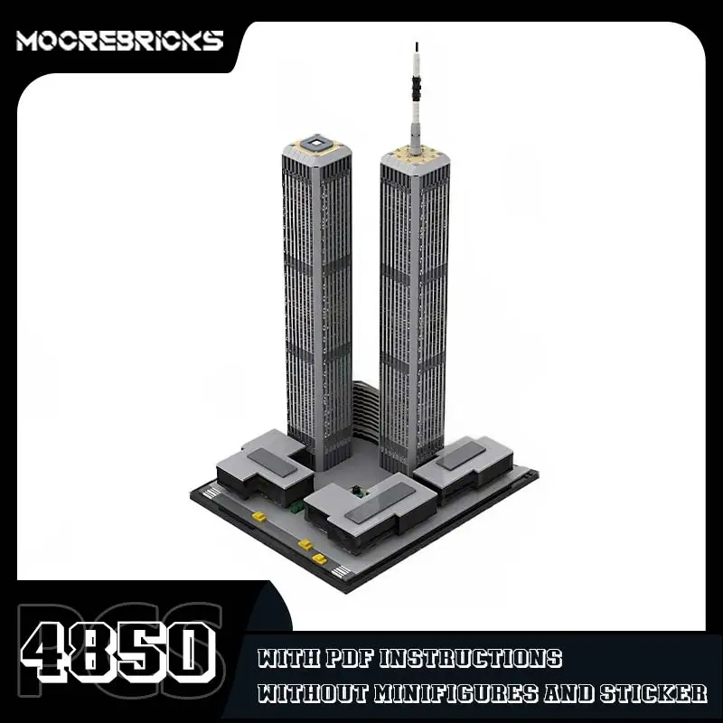 MOC-122768 World Trade Center Building Blocks Urban Landmark Skyline Model Technology Bricks Toys Children's Birthday Gift
MOC-122768 World Trade Center Building Blocks Urban Landmark Skyline Model Technology Bricks Toys Children's Birthday Gift