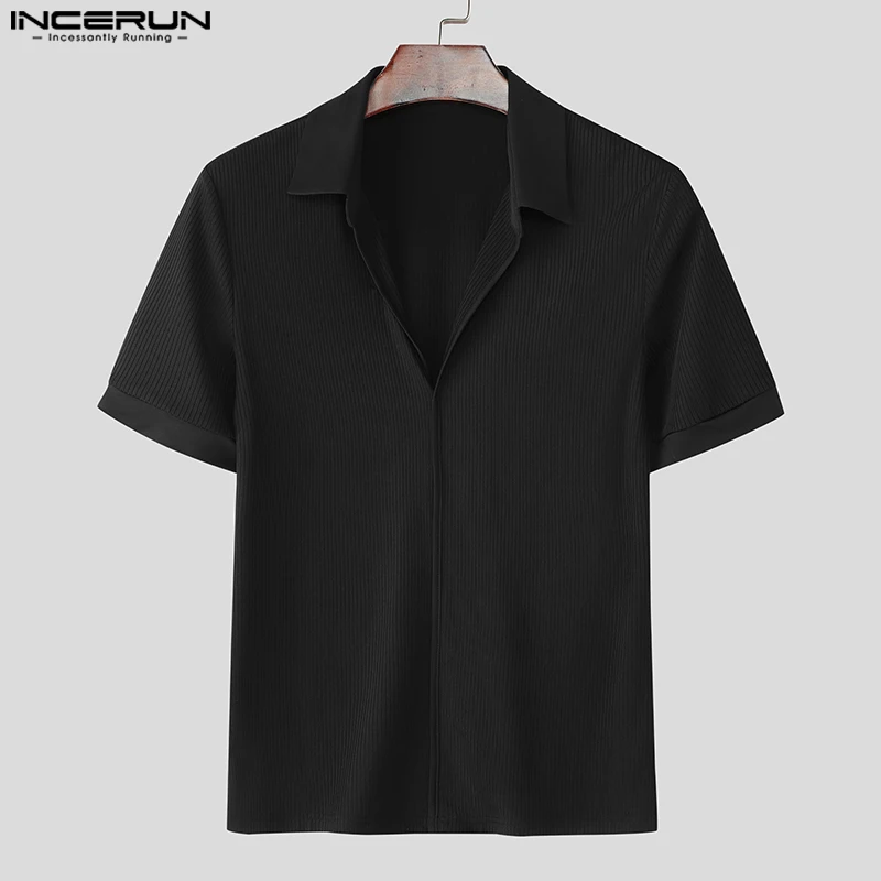INCERUN Мужская рубашка сплошной цвет с лацканами и коротким рукавом летняя повседневная мужская одежда уличная одежда корейский стиль модные мужские рубашки S-5XL
INCERUN Мужская рубашка сплошной цвет с лацканами и коротким рукавом летняя повседневная мужская одежда уличная одежда корейский стиль модные мужские рубашки S-5XL