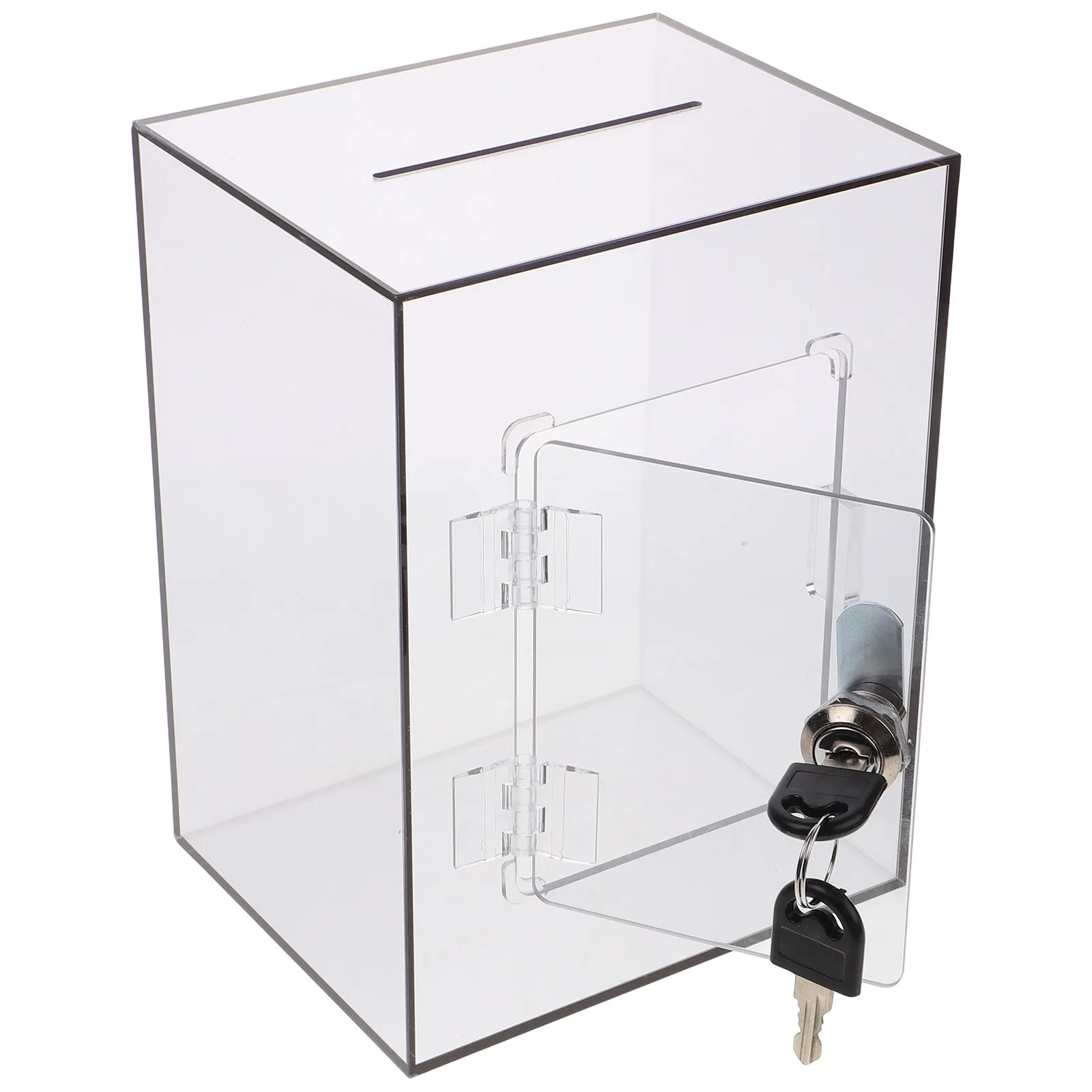 Acrylic Lockable Donation Box Clear Suggestion Complaint Letter Ballot Public Voting Storage Fundraising Ticket Box
Acrylic Lockable Donation Box Clear Suggestion Complaint Letter Ballot Public Voting Storage Fundraising Ticket Box