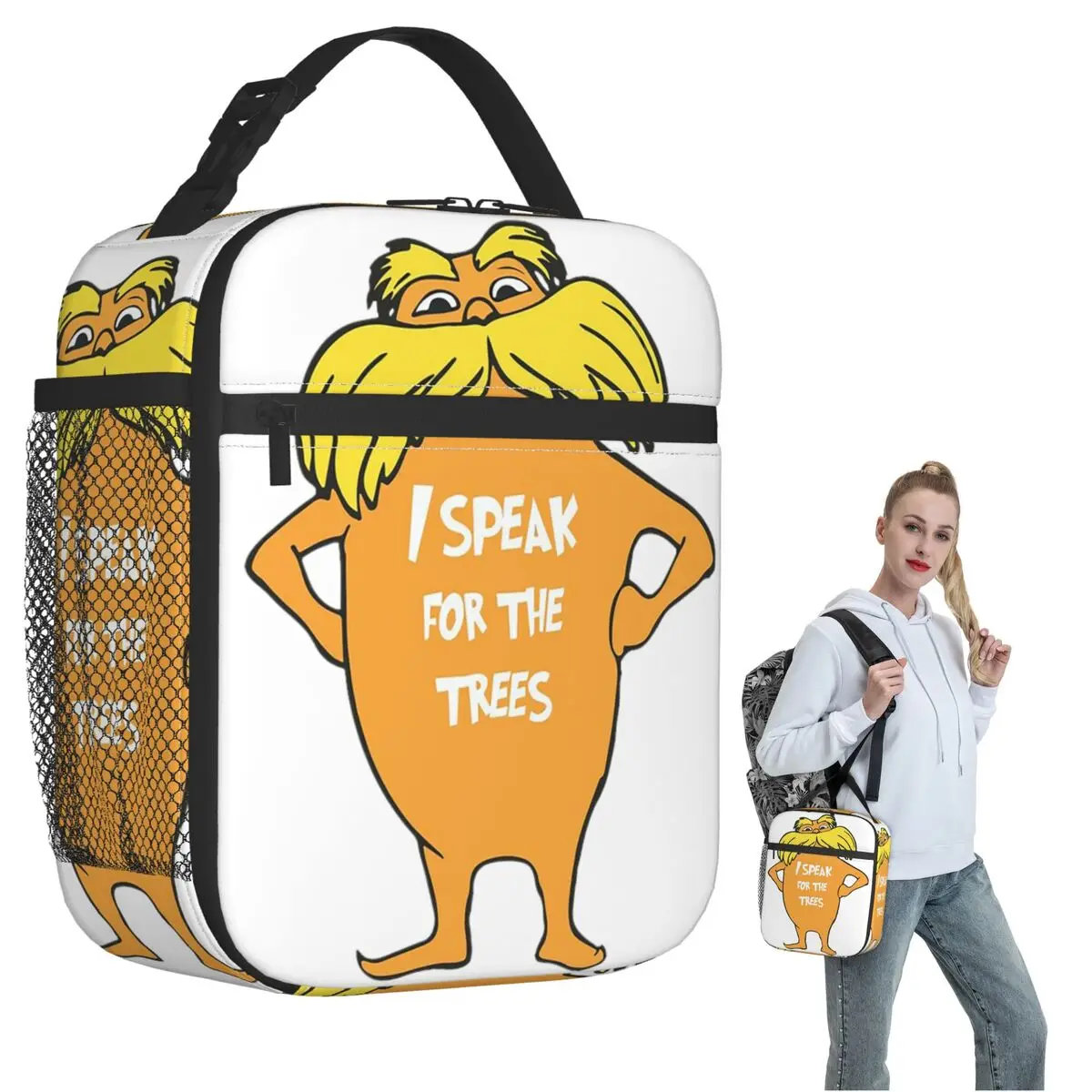 Lorax I Speak For The Trees So Cute Insulated Lunch Bag for Women Kids Portable Food Boxes Thermal Lunch Box Tote
Lorax I Speak For The Trees So Cute Insulated Lunch Bag for Women Kids Portable Food Boxes Thermal Lunch Box Tote