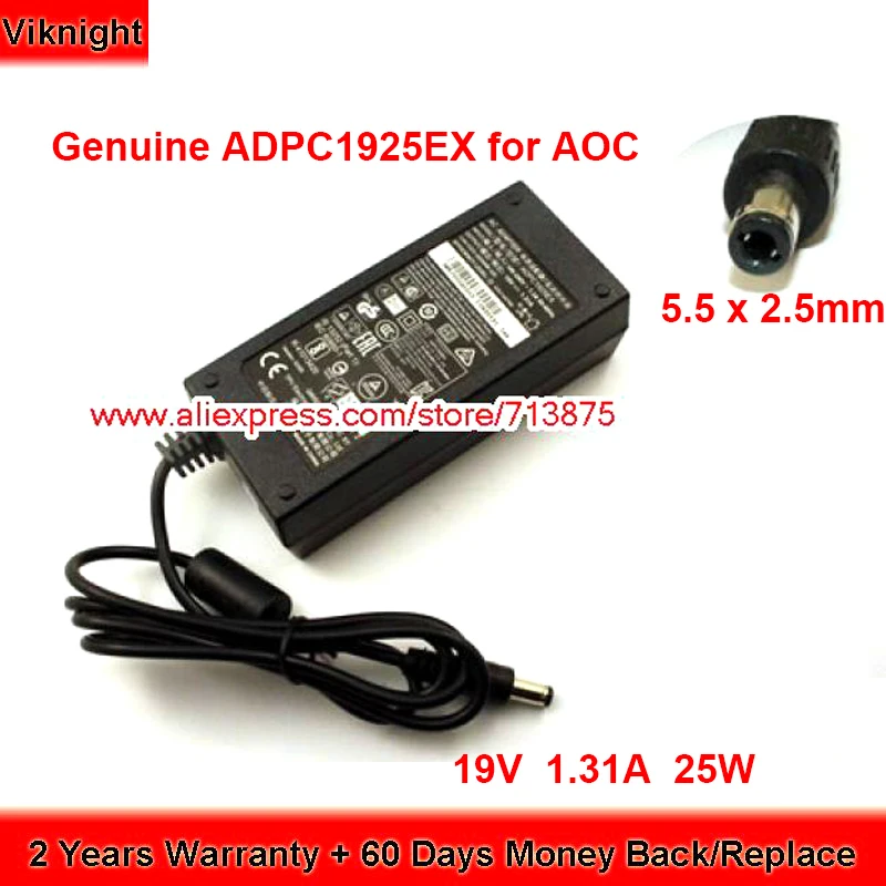 Подлинный адаптер переменного тока ADPC1925EX 19V 1.31A 25W для Aoc 24B1XHS E2280SWN E2280SWDN 24B2X 200LM00011 I2481FXH 27V2H I2279VWHE
Подлинный адаптер переменного тока ADPC1925EX 19V 1.31A 25W для Aoc 24B1XHS E2280SWN E2280SWDN 24B2X 200LM00011 I2481FXH 27V2H I2279VWHE