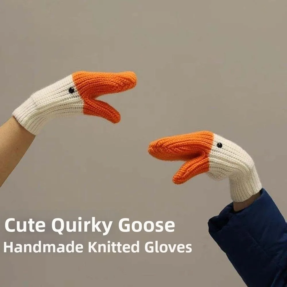 Creative Orange Cartoon Goose Gloves Windproof Polyester Winter Knitted Gloves Thickened Warmer Anti-cold Mittens Women
Creative Orange Cartoon Goose Gloves Windproof Polyester Winter Knitted Gloves Thickened Warmer Anti-cold Mittens Women