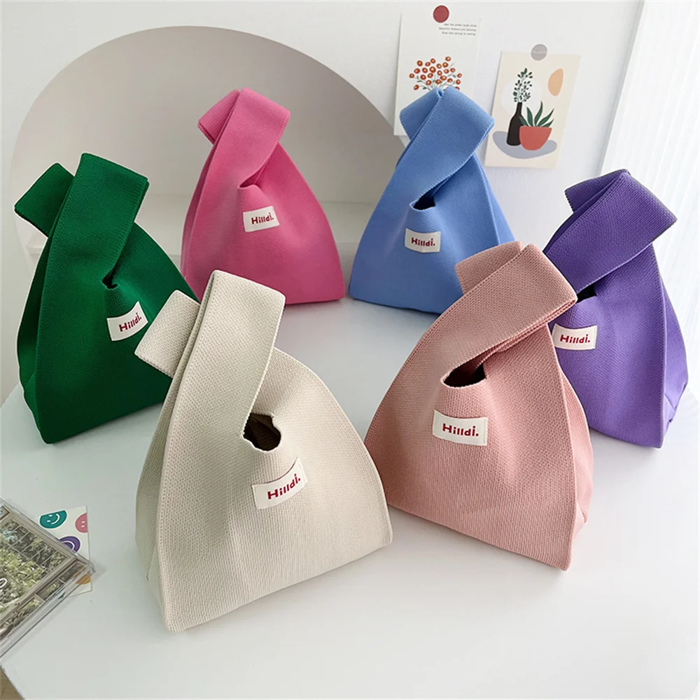 1Pc Niche Solid Color Knitted Vest Bag Women Handwoven Handbag Japanese Style Versatile Portable Casual Shopping Bag Bucket Bag
1Pc Niche Solid Color Knitted Vest Bag Women Handwoven Handbag Japanese Style Versatile Portable Casual Shopping Bag Bucket Bag