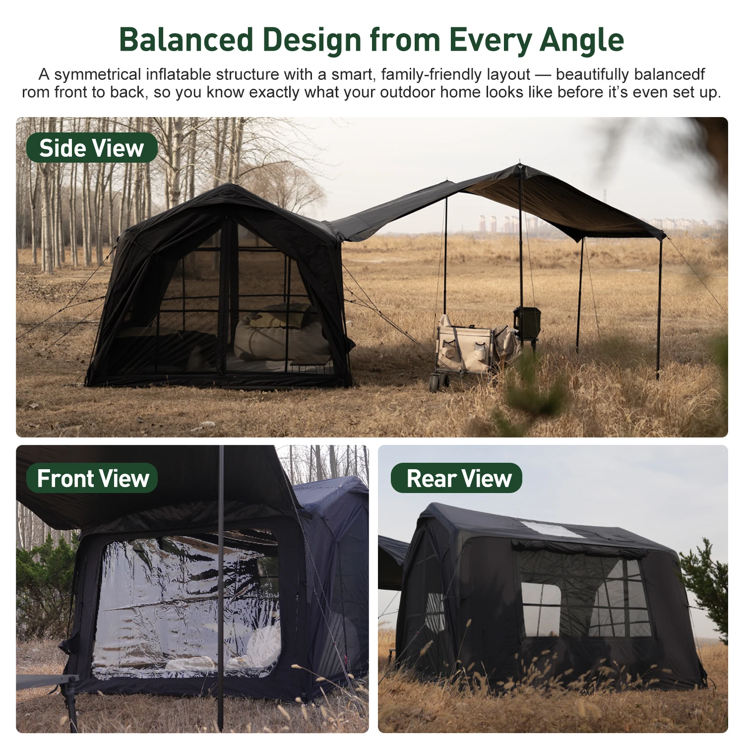 Coody 7.0 Air Tent-Black Waterproof Large Wholesale Luxury Glamping Outdoor Tents 2-5 Person Coody Glamping Air TentsATV&UTV
Coody 7.0 Air Tent-Black Waterproof Large Wholesale Luxury Glamping Outdoor Tents 2-5 Person Coody Glamping Air TentsATV&UTV