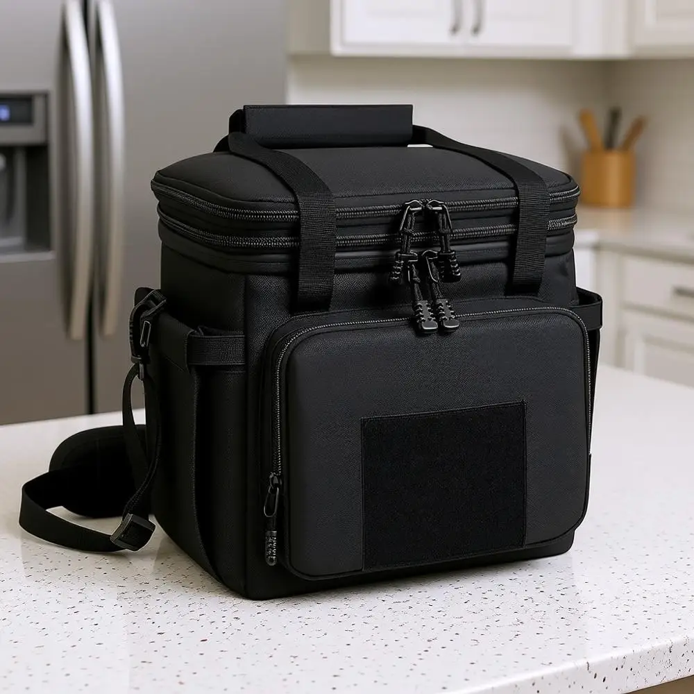 Большая расширяемая термосумка для обедов, прочная водонепроницаемая сумка-холодильник для взрослых мужчин, вмещает 24 банки/16 л, черная
Большая расширяемая термосумка для обедов, прочная водонепроницаемая сумка-холодильник для взрослых мужчин, вмещает 24 банки/16 л, черная