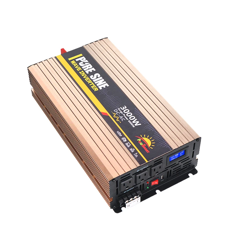 Inverters Converters Pure Sine Wave Inverter 12v 24v 2000w 3000w 5000w 6000watt 48 Volt 3kw 5kw Off Grid
Inverters Converters Pure Sine Wave Inverter 12v 24v 2000w 3000w 5000w 6000watt 48 Volt 3kw 5kw Off Grid