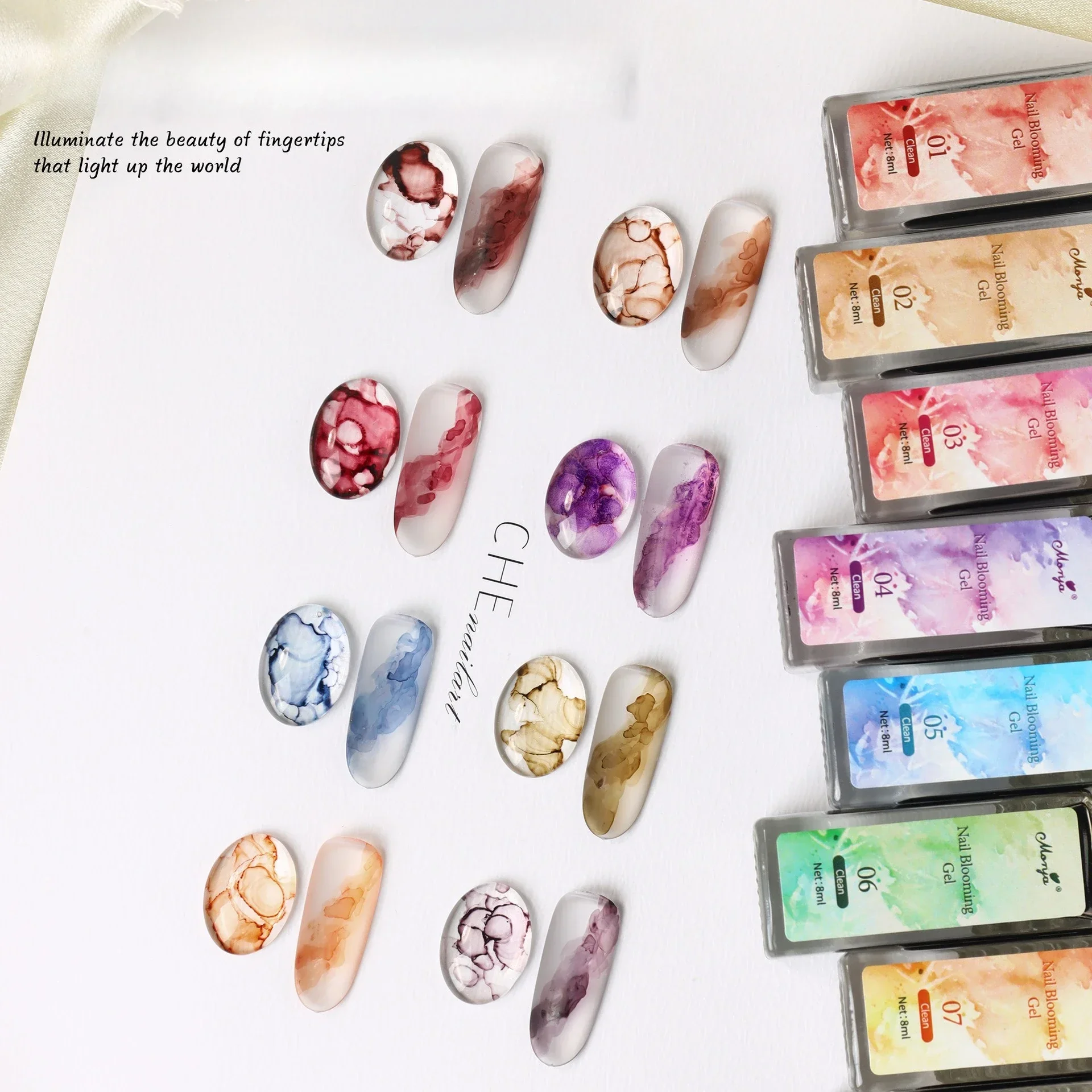 8 Colors Purple Blue Blooming Marbling Nail Ink Watercolor Gel Nail Polish Effect Gradient Blooming Gel Varnishes For Manicure
8 Colors Purple Blue Blooming Marbling Nail Ink Watercolor Gel Nail Polish Effect Gradient Blooming Gel Varnishes For Manicure