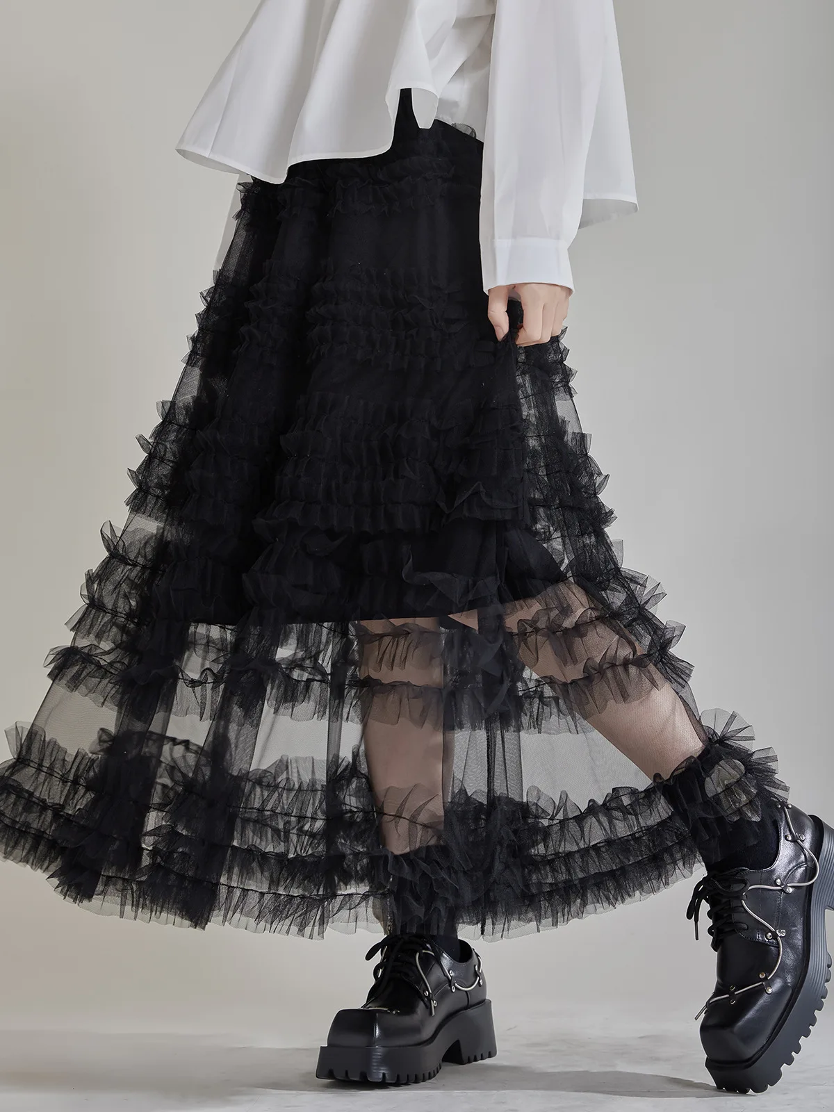 Skirts for Girls Niche Design Loose Splicing Denim Mid-Length Skirt Casual Autumn Style with Elastic Waist and Natural Fit
Skirts for Girls Niche Design Loose Splicing Denim Mid-Length Skirt Casual Autumn Style with Elastic Waist and Natural Fit