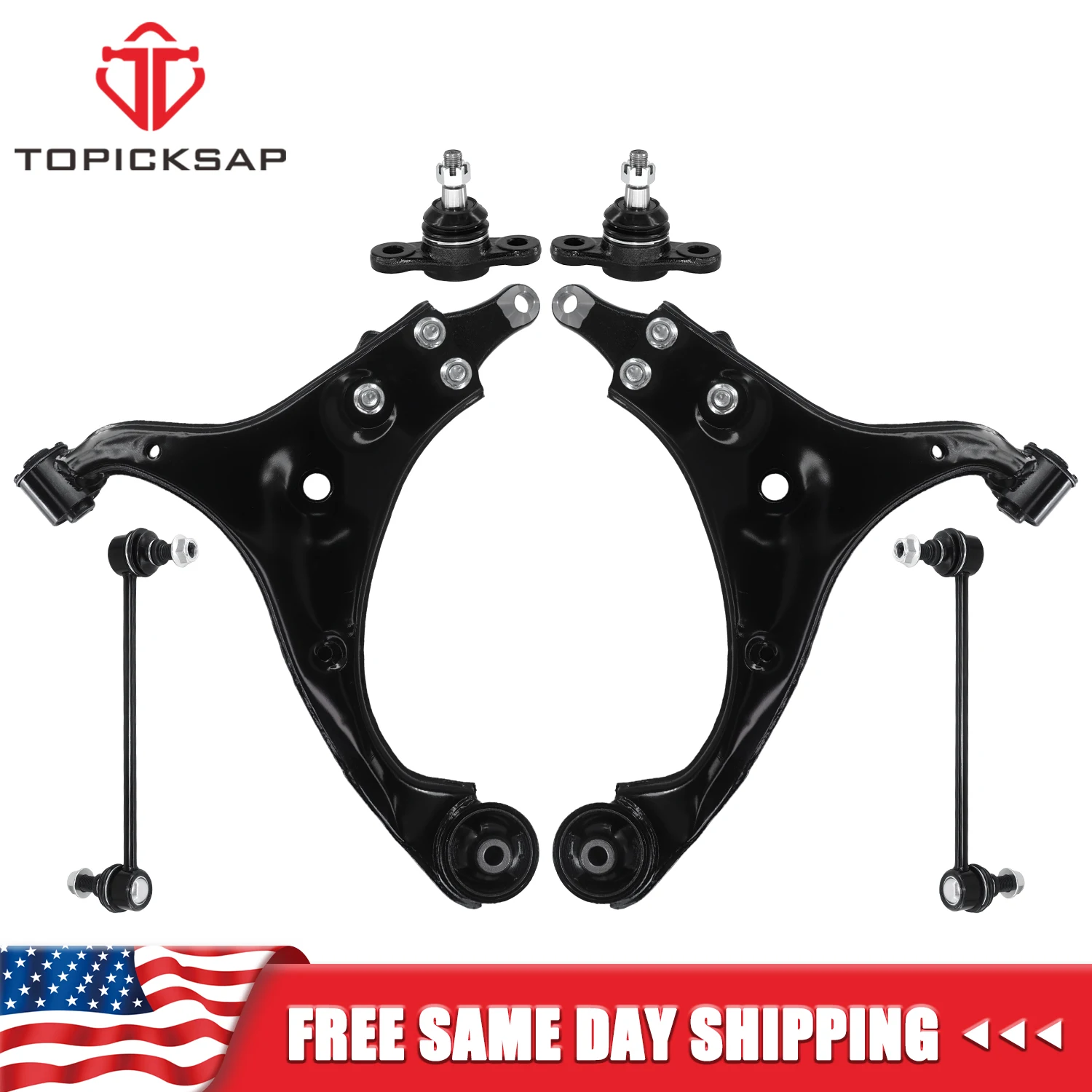 TOPICKSAP 6PCS Front Lower Control Arm Ball Joint Sway Bar Link Suspension Kit Replacement For 2010-2013 Kia Forte Forte Koup2
TOPICKSAP 6PCS Front Lower Control Arm Ball Joint Sway Bar Link Suspension Kit Replacement For 2010-2013 Kia Forte Forte Koup2
