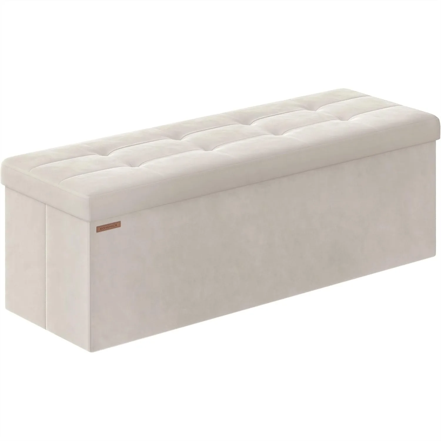Storage Ottoman Bench, 43" Wide Foldable Foot Rest, 660 lb Capacity, Velvet Tufted Storage Chest for Living Room Bedroom
Storage Ottoman Bench, 43" Wide Foldable Foot Rest, 660 lb Capacity, Velvet Tufted Storage Chest for Living Room Bedroom