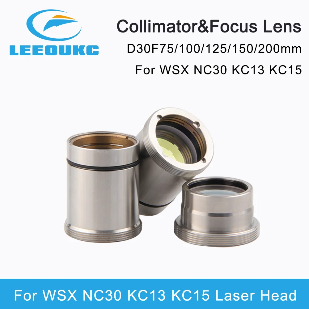 WSX лазерная коллимационная фокусирующая линза Focus D30 F75/100/125/150/200 мм для WSX HSG волоконная лазерная режущая головка NC30E KC13 KC15
WSX лазерная коллимационная фокусирующая линза Focus D30 F75/100/125/150/200 мм для WSX HSG волоконная лазерная режущая головка NC30E KC13 KC15