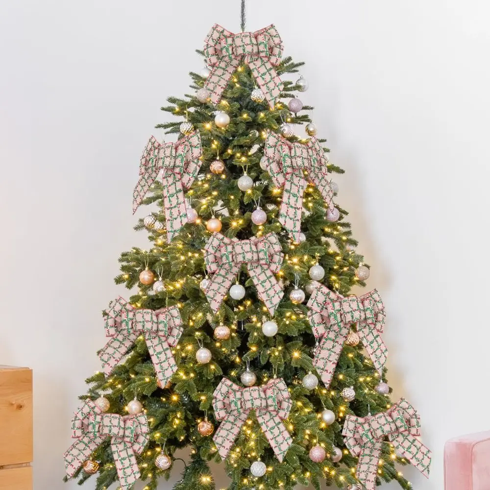 Large Christmas Bows Pendant Exquisite Linen Wreaths Bowknot Ornaments Festival Xmas Tree Hanging Ornaments Hotel Office Decor
Large Christmas Bows Pendant Exquisite Linen Wreaths Bowknot Ornaments Festival Xmas Tree Hanging Ornaments Hotel Office Decor