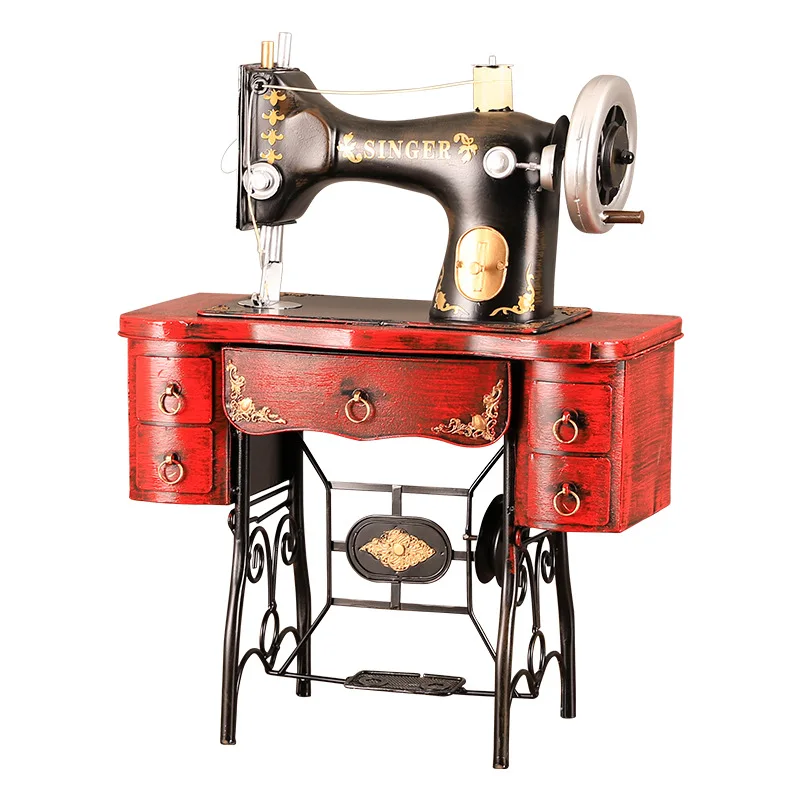 Creative Retro Old-fashioned Sewing Machine Decorations, Living Room Counter Iron Decorations
Creative Retro Old-fashioned Sewing Machine Decorations, Living Room Counter Iron Decorations