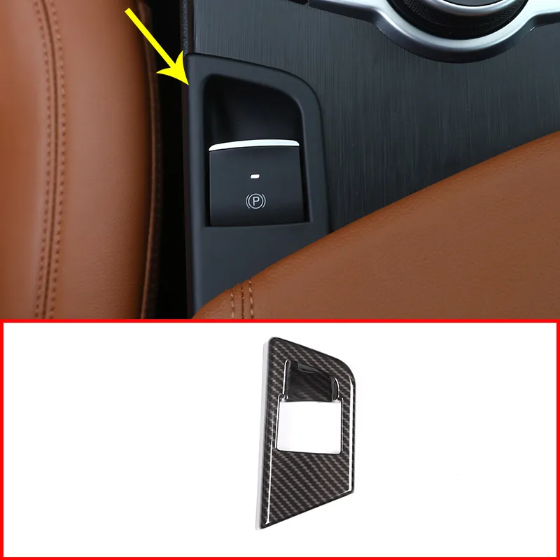 Carbon Fiber Car Interior P Button Electronic Handbrake Frame Cover Trim for Alfa Romeo Giulia 2016 2017 2018
Carbon Fiber Car Interior P Button Electronic Handbrake Frame Cover Trim for Alfa Romeo Giulia 2016 2017 2018