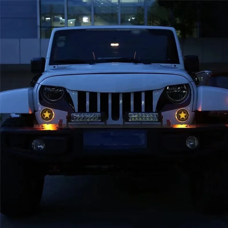 1 Pair Grille LED Signal Light With 5 Stars Front Grill LED Turn Signal Light Assembly For Jeep Wrangler JK 07-17 J026-5 LantSun
1 Pair Grille LED Signal Light With 5 Stars Front Grill LED Turn Signal Light Assembly For Jeep Wrangler JK 07-17 J026-5 LantSun