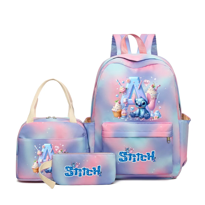 Stitch Backpack Pencil Case Lunch Bag 3-piece Set Boys Girls Disney Cartoon Anime Figures Schoolbag Large Capacity Bookbag Gifts
Stitch Backpack Pencil Case Lunch Bag 3-piece Set Boys Girls Disney Cartoon Anime Figures Schoolbag Large Capacity Bookbag Gifts