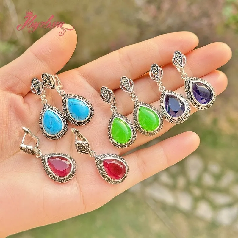 10x14mm Drop Jade/Shell/Turquoise Stone Beads Jewelry Earring For Woman Dangle Huggie Stud Earring Gift 1 Pair Free Shipping
10x14mm Drop Jade/Shell/Turquoise Stone Beads Jewelry Earring For Woman Dangle Huggie Stud Earring Gift 1 Pair Free Shipping