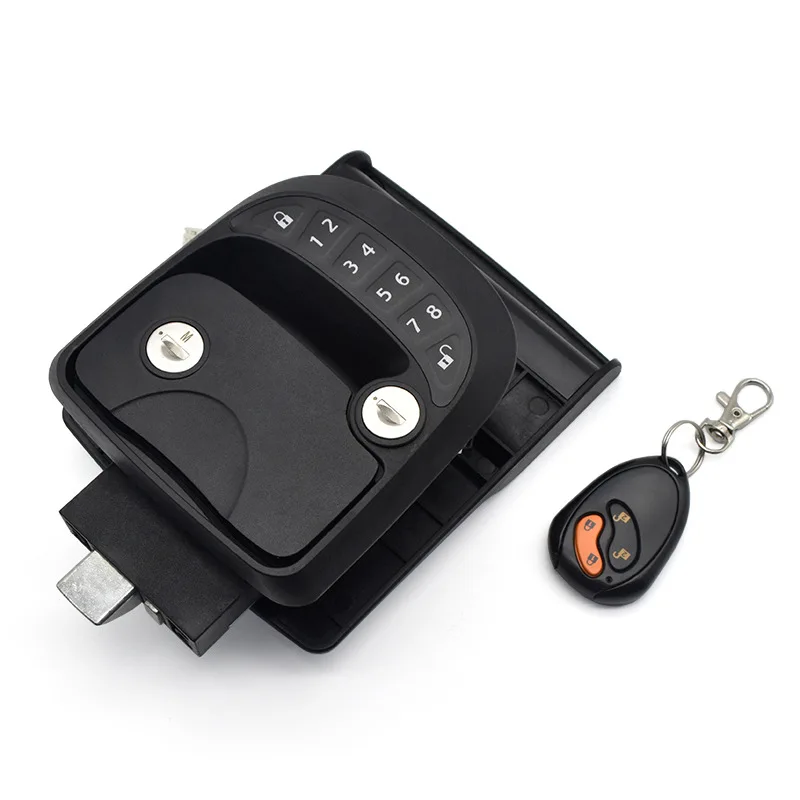 RV Keyless Entry Door Lock Latch Handle Knob Deadbolt Camper Trailer W Remote RVLock Key Fob and RH Compact