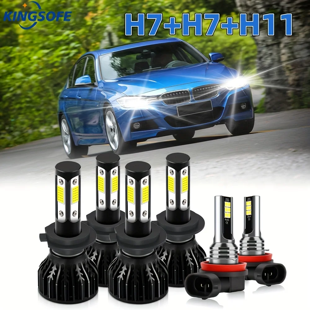 LED Bulbs High/LowBeams+Fog Lights Combo Fit For BMW 328i 2007-2016,180W Bright 30000LM Lifetime Over 50000 Hours Plug-Play
LED Bulbs High/LowBeams+Fog Lights Combo Fit For BMW 328i 2007-2016,180W Bright 30000LM Lifetime Over 50000 Hours Plug-Play