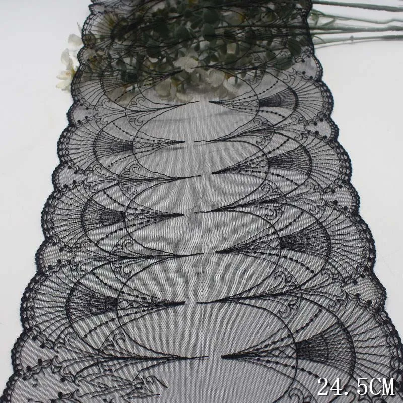 55Yards Embroidered Lace Trim Black Mesh Costume Decorative Lace Appliques Trimming Lace Fabric DIY Crafts Sewing Accessories
55Yards Embroidered Lace Trim Black Mesh Costume Decorative Lace Appliques Trimming Lace Fabric DIY Crafts Sewing Accessories