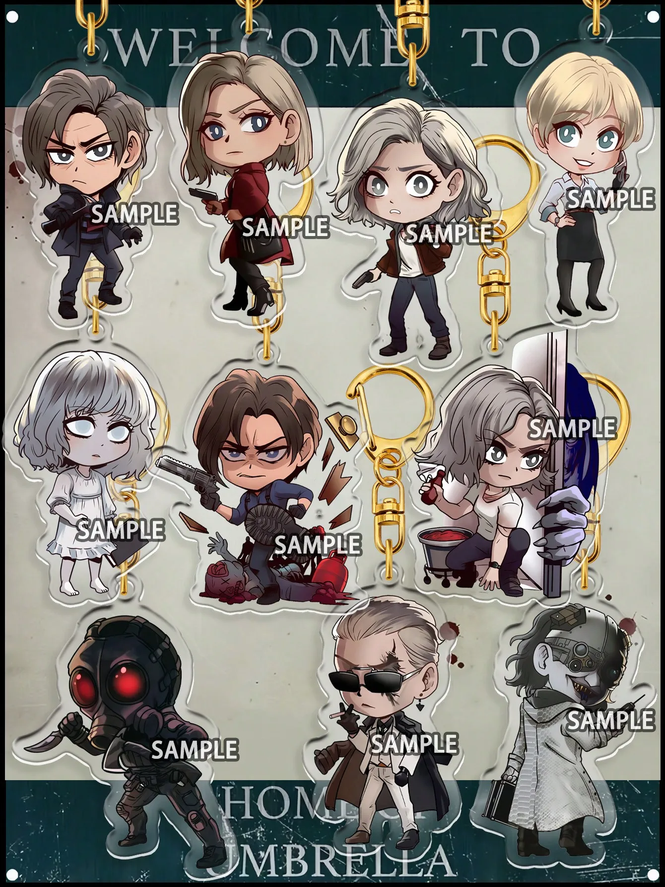 BIOHAZARD 9 keychain,Resident Evill keychain, Leon S. Kennedy,Grace,Emily,Alyssa,Sherry,Victor,The commander,Zeno,bag charm,Gift
BIOHAZARD 9 keychain,Resident Evill keychain, Leon S. Kennedy,Grace,Emily,Alyssa,Sherry,Victor,The commander,Zeno,bag charm,Gift