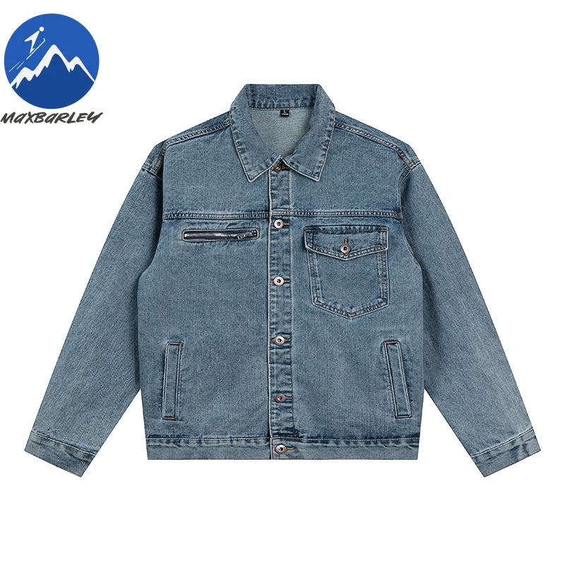Maxbarley Men Cotton Denim Jacket 2025 Premium American Fashion Blue Washed Coat Multi Pocket Design Handsome Autumn Jackets
Maxbarley Men Cotton Denim Jacket 2025 Premium American Fashion Blue Washed Coat Multi Pocket Design Handsome Autumn Jackets