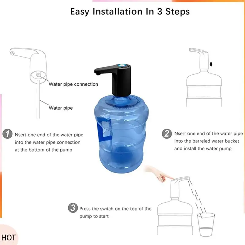 A49Z 2X Water Dispenser 5 Gallon - Water Pump For 5 Gallon Bottle, Water Jug Pump USB Rechargeable Universal Automatic
A49Z 2X Water Dispenser 5 Gallon - Water Pump For 5 Gallon Bottle, Water Jug Pump USB Rechargeable Universal Automatic