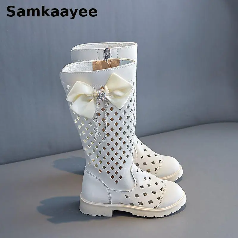 4-18y Girls Boots Summer Shoes Children Breathable Hollow Out Knee-high Butterfly-knot Boats Princess Thick-soled Anti-slip Shoe
4-18y Girls Boots Summer Shoes Children Breathable Hollow Out Knee-high Butterfly-knot Boats Princess Thick-soled Anti-slip Shoe