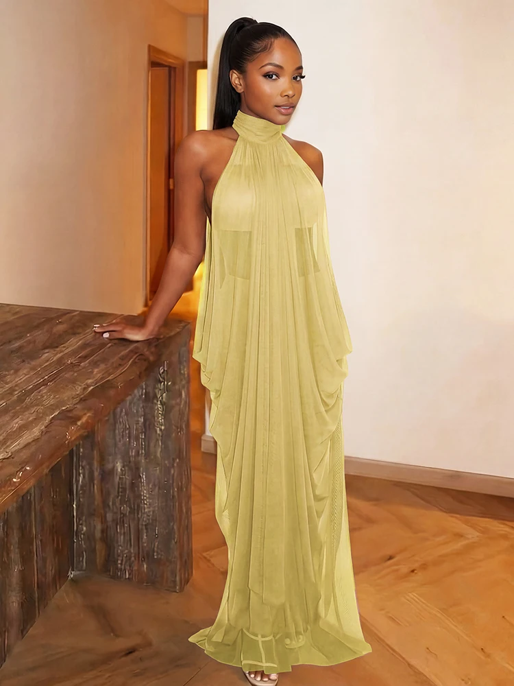 Nibber Summer Ruched 3 Piece Set Woman Sexy Wrap Chest Tube Top+Long Skirt+Mesh Patchwork Halter Turtleneck Long Bodycon Suits
Nibber Summer Ruched 3 Piece Set Woman Sexy Wrap Chest Tube Top+Long Skirt+Mesh Patchwork Halter Turtleneck Long Bodycon Suits
