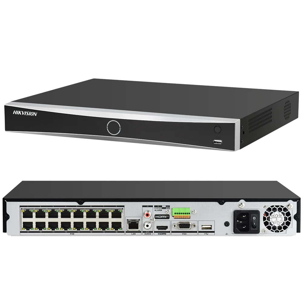 Hikvision DS-7616NXI-K2/16P 16CH AcuSense AI NVR 16 PoE 4K IP Camera Network Video Recorder Smart Remote Surveillance Management
Hikvision DS-7616NXI-K2/16P 16CH AcuSense AI NVR 16 PoE 4K IP Camera Network Video Recorder Smart Remote Surveillance Management