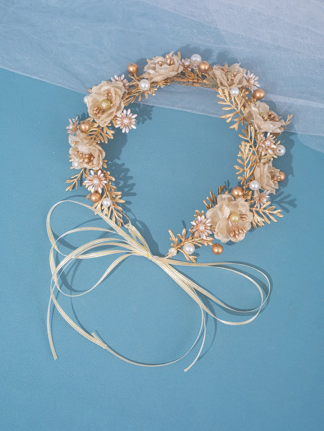 1pc Romantic Flower Crown With Faux Pearl And Floral Decoration Elegant Valentine's Day Valentines,Wedding Hair Accessories
1pc Romantic Flower Crown With Faux Pearl And Floral Decoration Elegant Valentine's Day Valentines,Wedding Hair Accessories