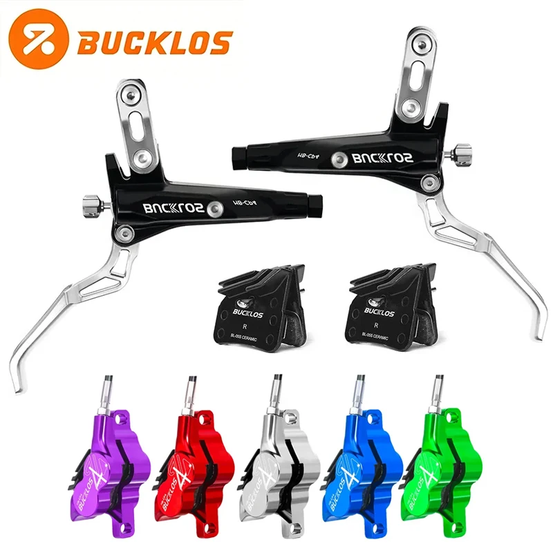 BUCKLOS 4 Piston Hydraulic Disc Brakes E-Bike MTB Oil Pressure Brake Set 850mm/1550mm Off-Road Hydraulic Brake Bicycle Parts
BUCKLOS 4 Piston Hydraulic Disc Brakes E-Bike MTB Oil Pressure Brake Set 850mm/1550mm Off-Road Hydraulic Brake Bicycle Parts
