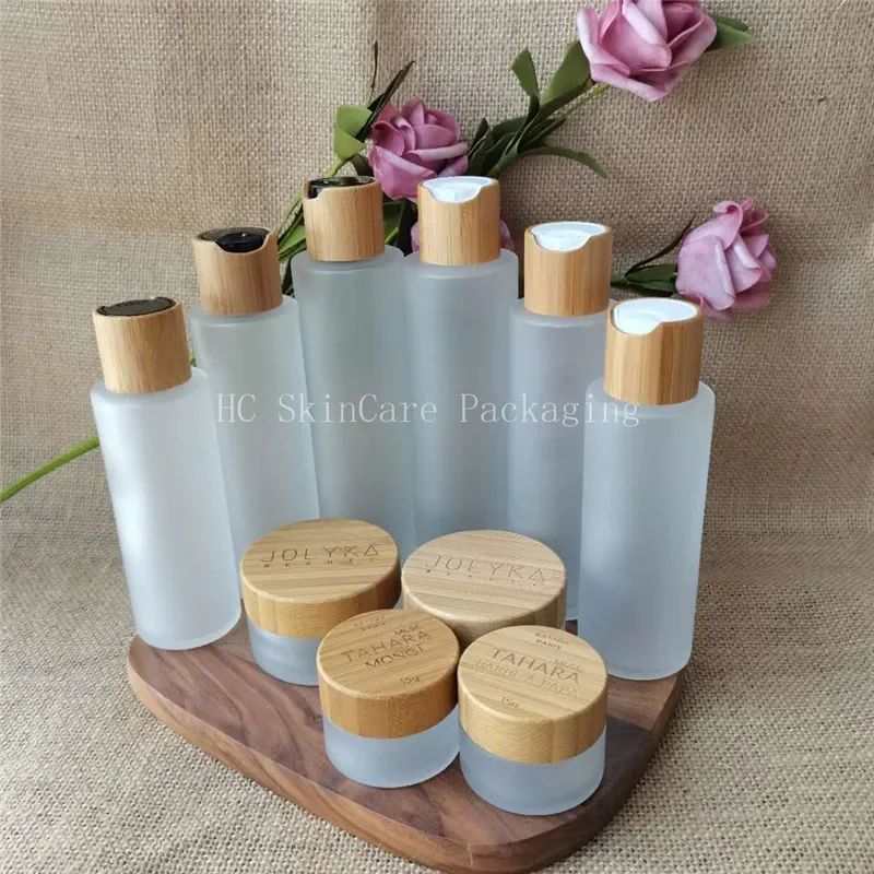 reacycleEmptySets Clear cosmetic body lotion bamboo cap Frosted Glass Lotion Bottle cosmetic glass bottle perfume roller bottles
reacycleEmptySets Clear cosmetic body lotion bamboo cap Frosted Glass Lotion Bottle cosmetic glass bottle perfume roller bottles