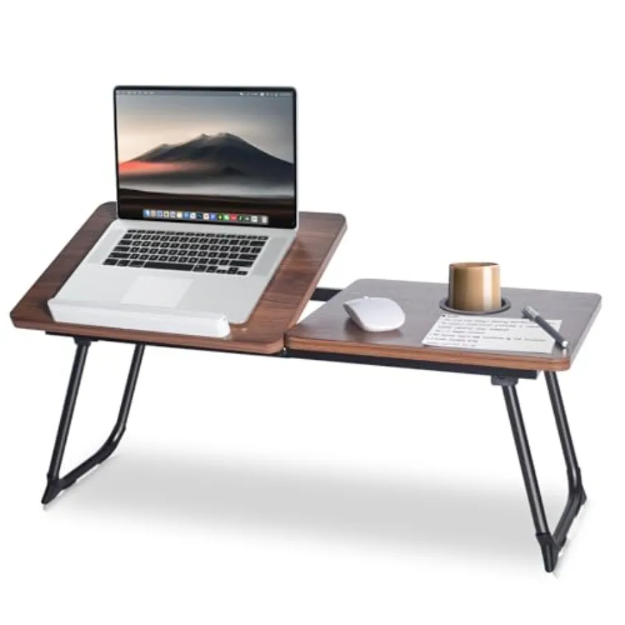 28.6" Foldable and Adjustable Laptop Bed Tray Table - Extra Portable Lap Desk with Phone Holder and Cup Holder Lightweight and
28.6" Foldable and Adjustable Laptop Bed Tray Table - Extra Portable Lap Desk with Phone Holder and Cup Holder Lightweight and