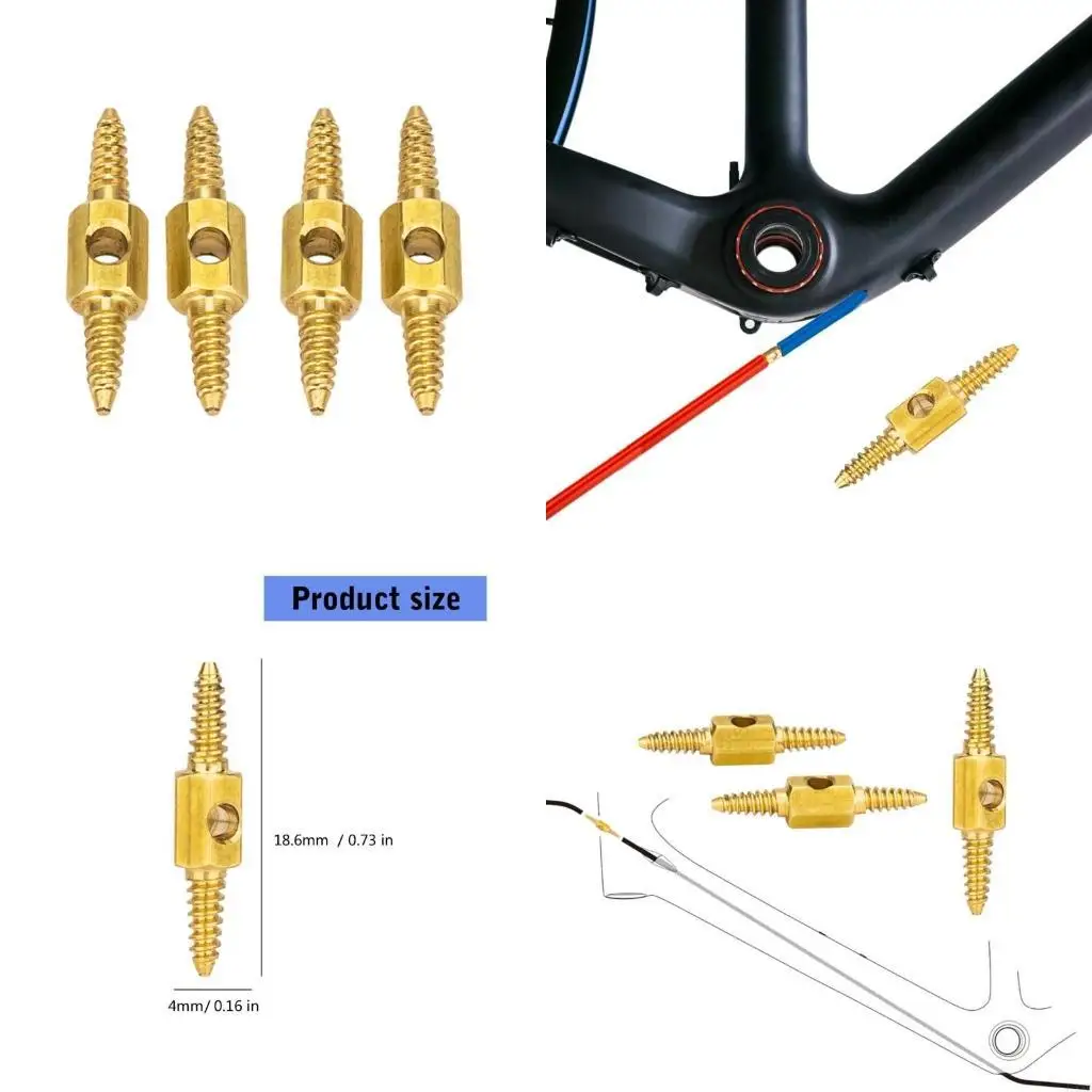 2/4pcs Bike Internal Cable Routing Tool Coppers Bicycles Brake Connector
2/4pcs Bike Internal Cable Routing Tool Coppers Bicycles Brake Connector