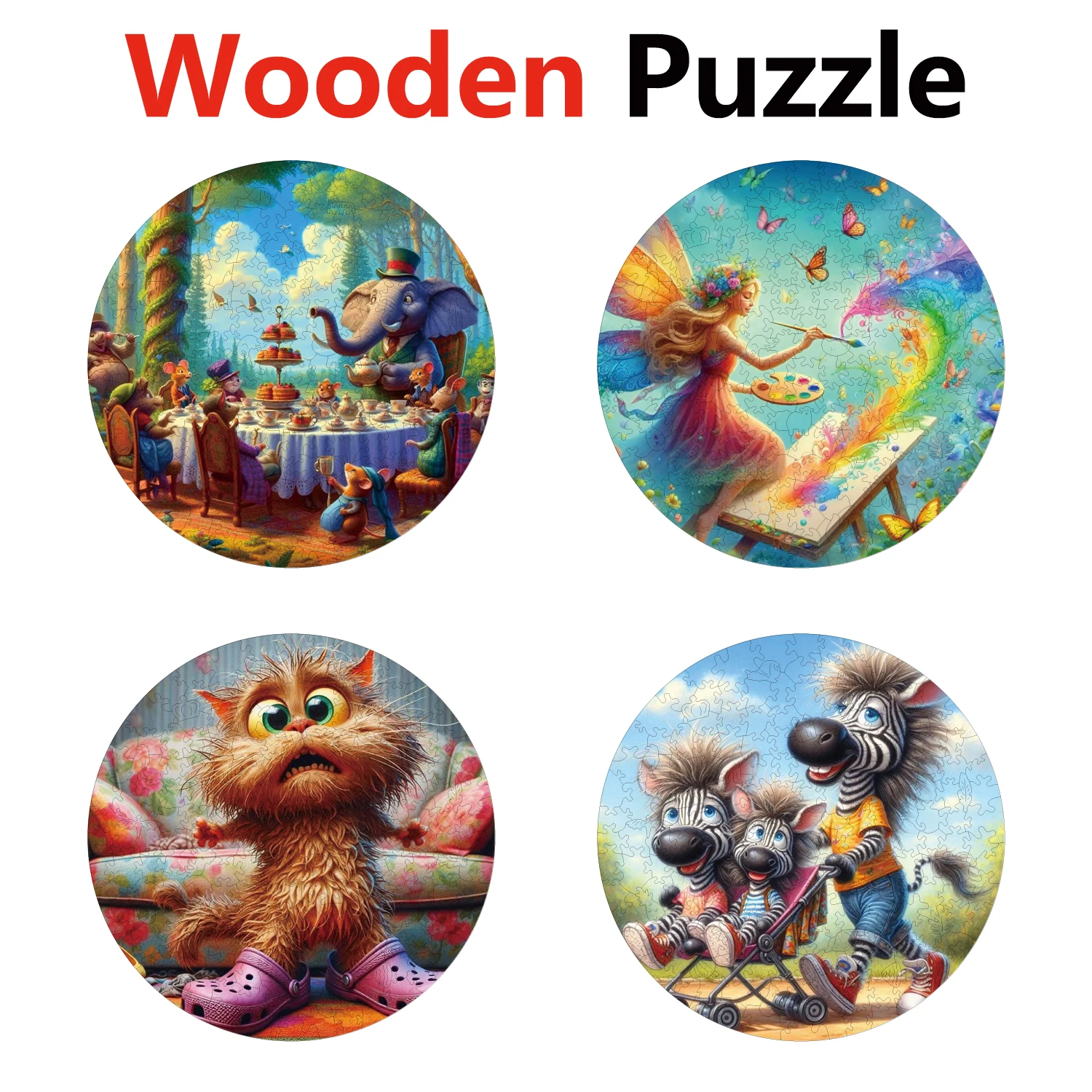Elephants Elves Fairies Cats Zebras Animal Puzzles High Quality Jigsaw Puzzle Wooden Puzzle Best Christmas Gift
Elephants Elves Fairies Cats Zebras Animal Puzzles High Quality Jigsaw Puzzle Wooden Puzzle Best Christmas Gift