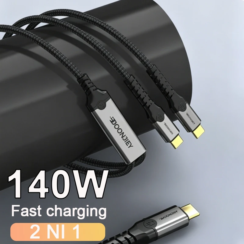 2 in 1 Type-C Cable 140W 100W Fast Charging Data Cable PD QC USB C to Dual Type-C Wire For IP 14 13 Samsung Xiaomi Huawei
2 in 1 Type-C Cable 140W 100W Fast Charging Data Cable PD QC USB C to Dual Type-C Wire For IP 14 13 Samsung Xiaomi Huawei