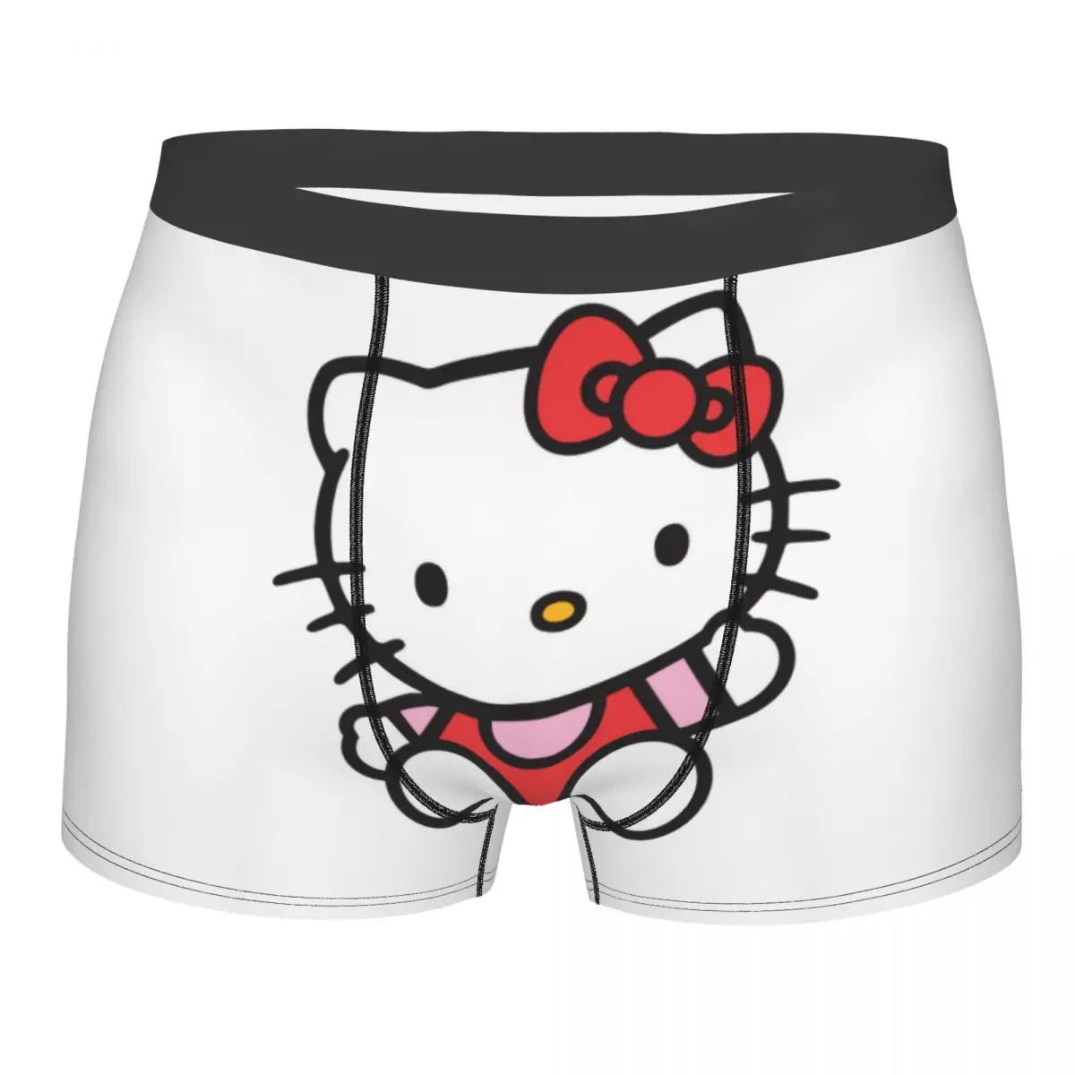 Индивидуальное мультяшное нижнее белье Hello Kitty, мужские эластичные белые боксеры, мягкие мужские трусы
Индивидуальное мультяшное нижнее белье Hello Kitty, мужские эластичные белые боксеры, мягкие мужские трусы