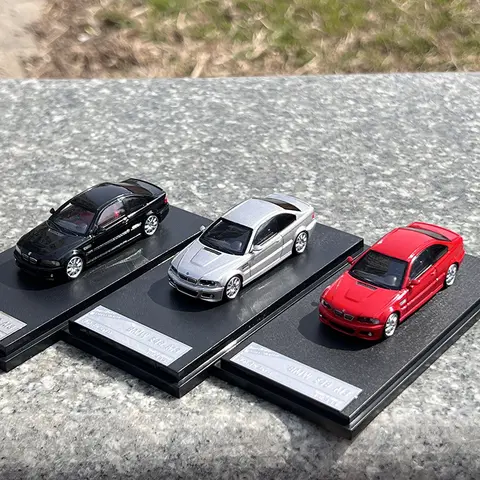In stock: 1:64 BMW E46 Wagon station wagon die-cast simulation alloy car model, boy gift toy, adult decorative item.
