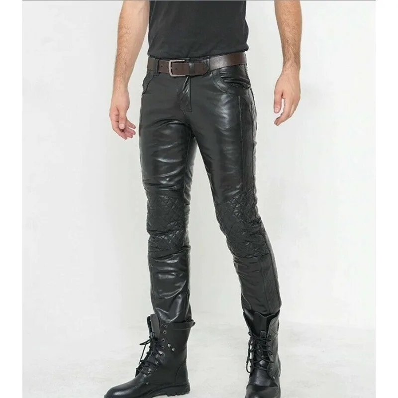 100% Genuine Sheepskin Leather Heavy-duty Bicycle Pants Straight Leg Jeans European and American Fashion Trends
100% Genuine Sheepskin Leather Heavy-duty Bicycle Pants Straight Leg Jeans European and American Fashion Trends