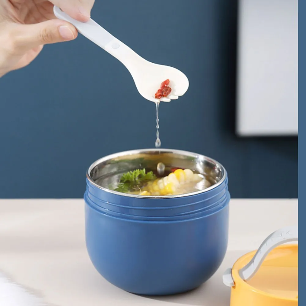 Mini Portable Thermal Lunch Box Leak Proof Food Container Stainless Steel Vaccum Soup Cup Insulated Bento Box with Spoon
Mini Portable Thermal Lunch Box Leak Proof Food Container Stainless Steel Vaccum Soup Cup Insulated Bento Box with Spoon