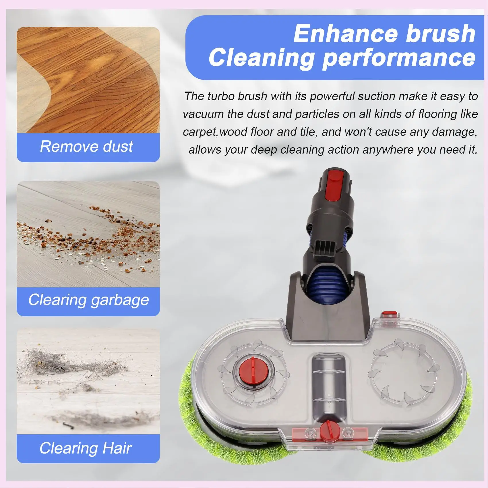 B25B For Dyson V15 V11 V10 V8 V7 Vacuum Cleaner Electric Mop Head Attachment With Detachable Water Tank 6 Reusable Mop Pads
B25B For Dyson V15 V11 V10 V8 V7 Vacuum Cleaner Electric Mop Head Attachment With Detachable Water Tank 6 Reusable Mop Pads