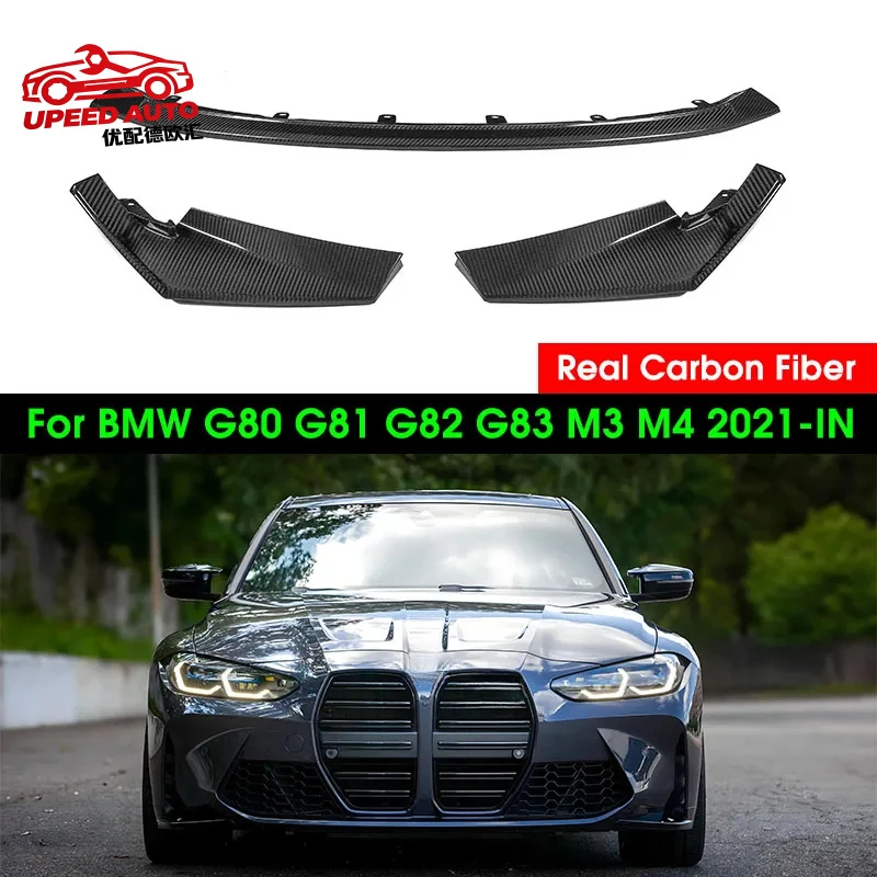 For BMW G80 G82 G83 M3 M4 Car Styling Body Kit Spoiler Duck Lip Guard Cover Real Dry Carbon Fiber Front Bumper Lip Splitter 3PCS
For BMW G80 G82 G83 M3 M4 Car Styling Body Kit Spoiler Duck Lip Guard Cover Real Dry Carbon Fiber Front Bumper Lip Splitter 3PCS