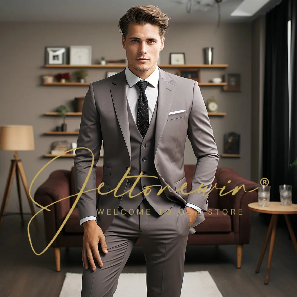 2024 Men Clothing Wedding Business Slim Fit Jacket Dress Blazers Coat Pants Trousers Male Suits 3 Piece Set Disfraz De Hombre
2024 Men Clothing Wedding Business Slim Fit Jacket Dress Blazers Coat Pants Trousers Male Suits 3 Piece Set Disfraz De Hombre