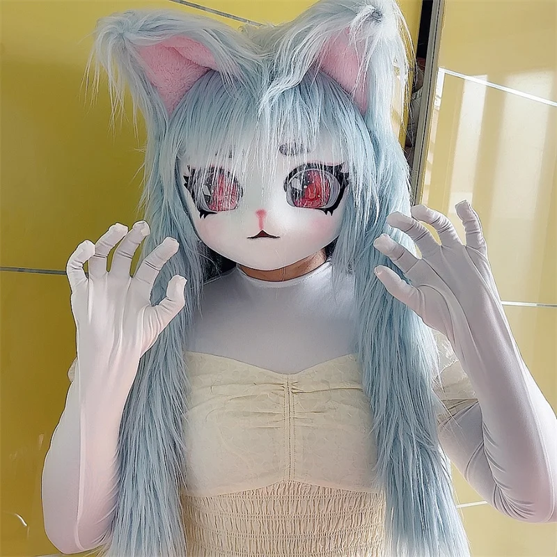 Fursuits Head Cat Husky Dog Kigurumi Headsets Furry Cosplay Costumes Wearable headgear Partial Fursuit Long Haired Big Ears
Fursuits Head Cat Husky Dog Kigurumi Headsets Furry Cosplay Costumes Wearable headgear Partial Fursuit Long Haired Big Ears