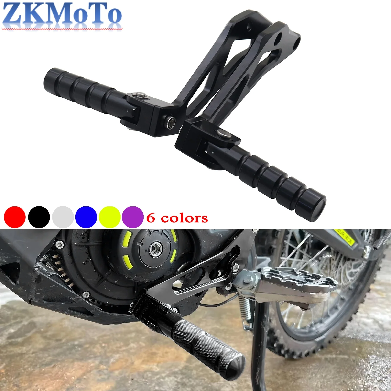 CNC Rear Passenger Foot Peg Rests Pedal Peg Bracket For Sur-Ron Light Bee X S For Segway X160 X260 Electric Motorcycle Dirt Bike
CNC Rear Passenger Foot Peg Rests Pedal Peg Bracket For Sur-Ron Light Bee X S For Segway X160 X260 Electric Motorcycle Dirt Bike