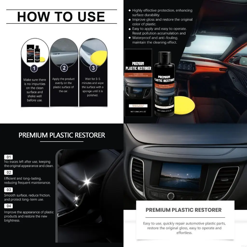 3pc Plastic Restorer Solution for Sun Damage Repair Protective Coating Easy Use B95B
3pc Plastic Restorer Solution for Sun Damage Repair Protective Coating Easy Use B95B