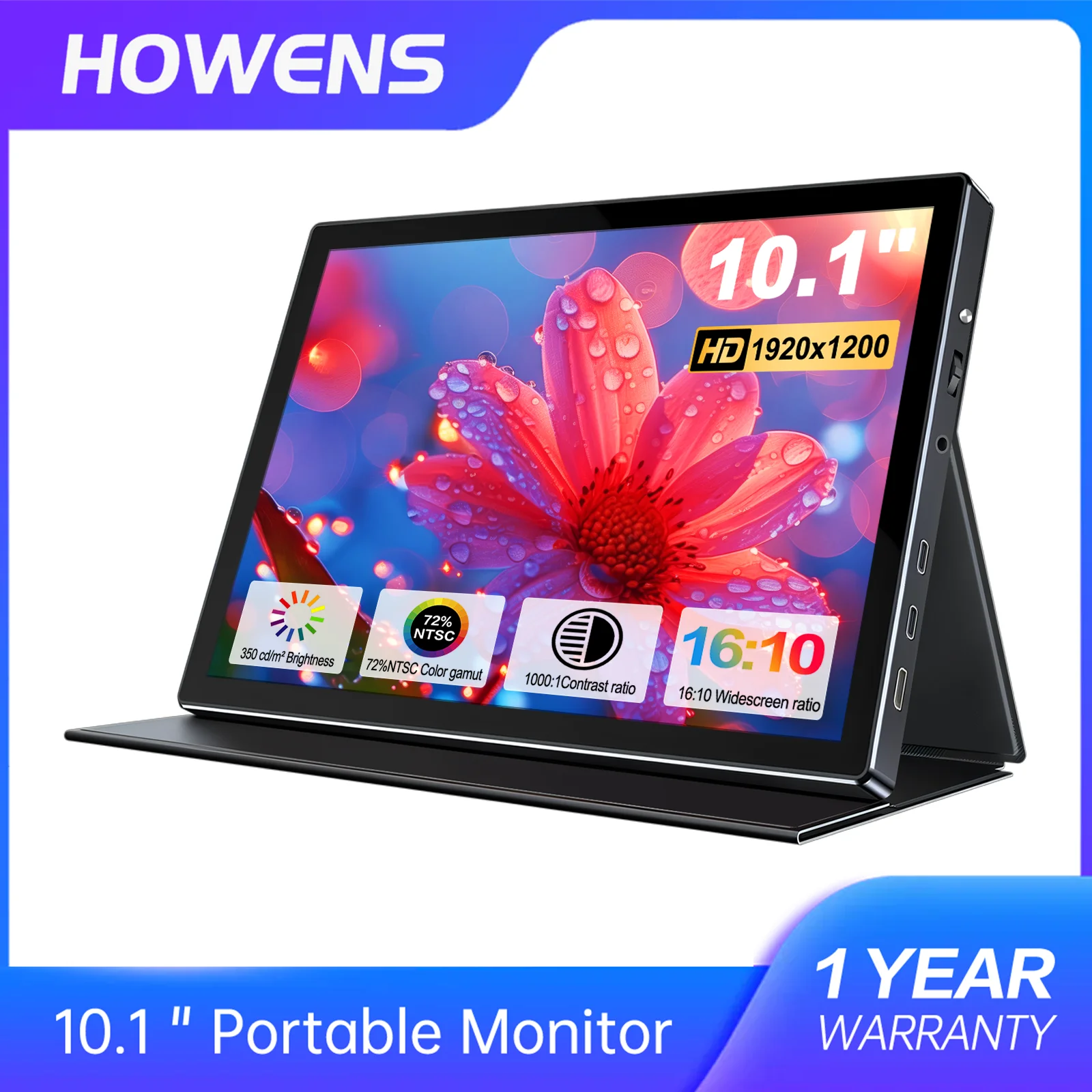 10.1 Inch Portable Gaming Monitor FHD1200P Builtin Speakers IPS Display 60Hz Designed For Entertainment Office and Mobile Crowds
10.1 Inch Portable Gaming Monitor FHD1200P Builtin Speakers IPS Display 60Hz Designed For Entertainment Office and Mobile Crowds