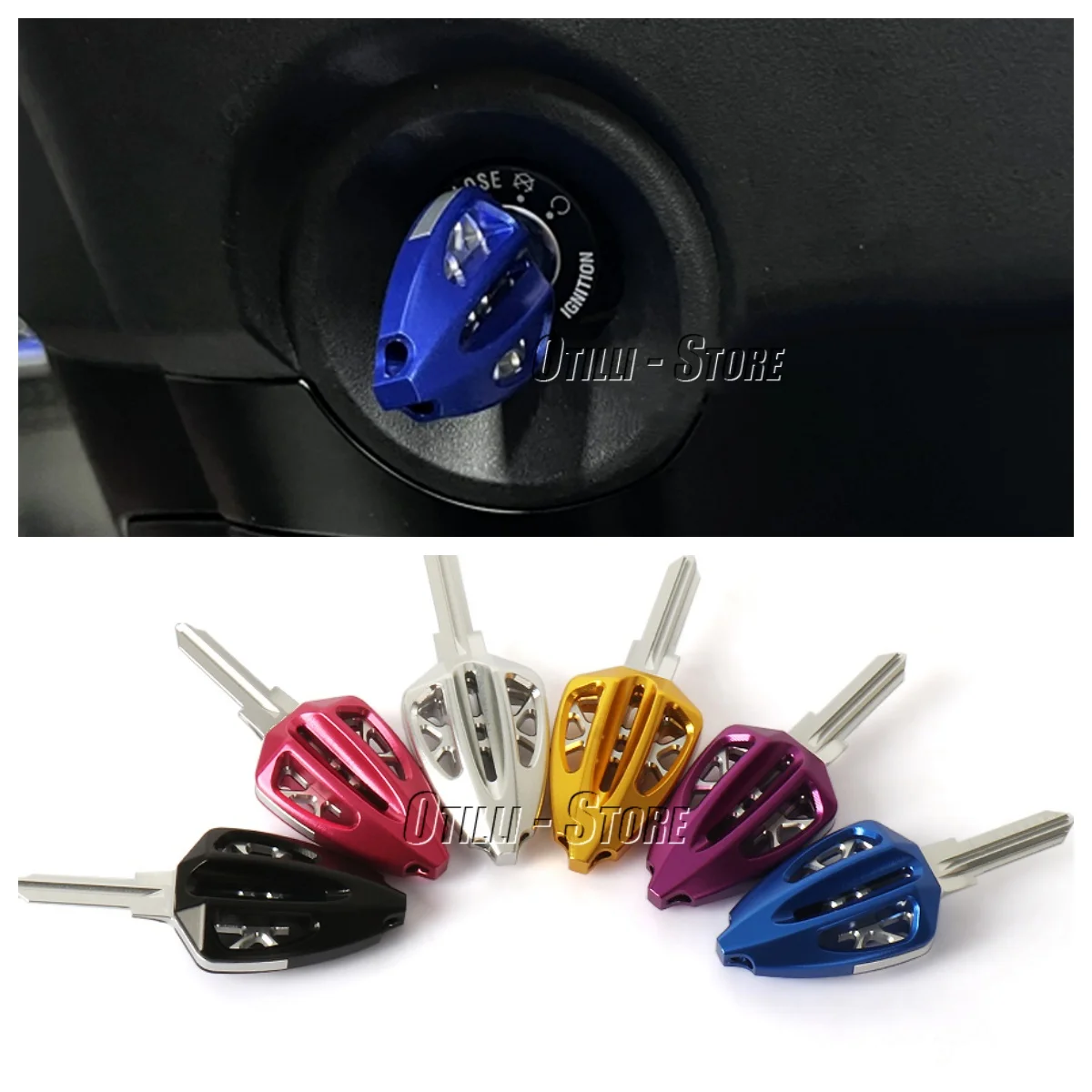 Motorcycle Aluminum Blank Keys 6 Color Spare Keys For Vespa Sprint SPRINT 150 Primavera PRIMAVERA 150 Motorcycle Accessories
Motorcycle Aluminum Blank Keys 6 Color Spare Keys For Vespa Sprint SPRINT 150 Primavera PRIMAVERA 150 Motorcycle Accessories